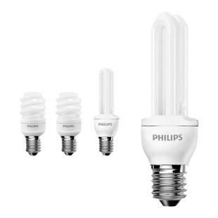 飞利浦2U节能灯E27螺口E14螺旋U型led灯泡家用螺纹正品灯管超亮5w