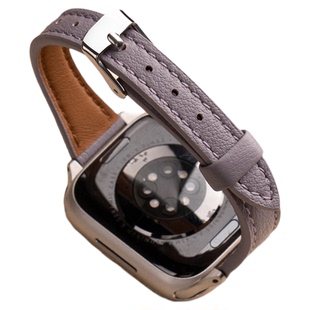 匠戴适用苹果S11手表iwatch11表带applewatch10小蛮腰真皮S10新款S9夏天S8个性时尚SE3小众7男女生智能运动11