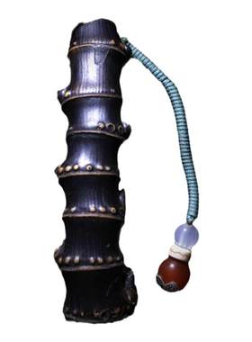 竹鞭手把玩一物一拍紫竹