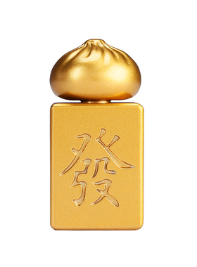 黄铜实心旋转麻将发财手摆件解压