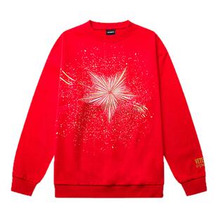 VETEMENTS26春夏新款卫衣闪粉点缀毛圈套头卫衣银泰百货 301446