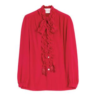 [12期免息]华伦天奴VALENTINO女士 CREPE DE CHINE衬衫
