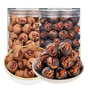 临安山核桃手剥小核桃剥山核桃年货零食原味核桃仁水煮奶油味罐装