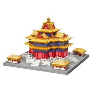 故宫紫禁城角楼积木榫卯结构高难度玩具男孩国潮建筑模型新年礼物