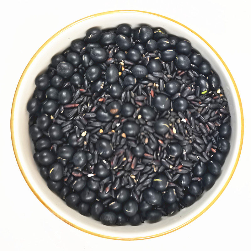 辛老太早餐黑芝麻黑豆原料组合