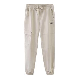 骆驼男装休闲裤男直筒春夏束脚户外运动工装裤宽松防风防泼水登山