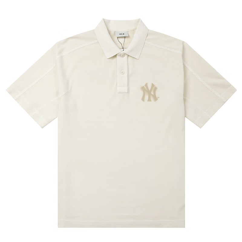 MLB男女同款复古透气Polo衫短袖