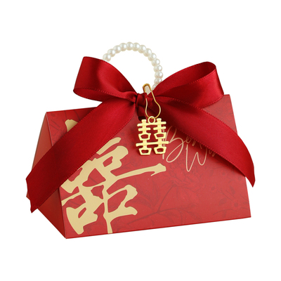 婚礼喜糖盒子2026新款订婚喜糖袋子高级感结婚专用装糖果礼盒空盒