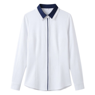 白色衬衫女职业装面试衣服女大学生修身显瘦正装教师工作服衬衣夏