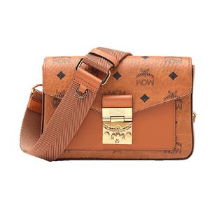 【自营】MCM小号Millie Visetos印花斜挎单肩包邮差包送礼棕色