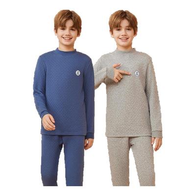 顶瓜瓜儿童保暖内衣加厚三层夹棉