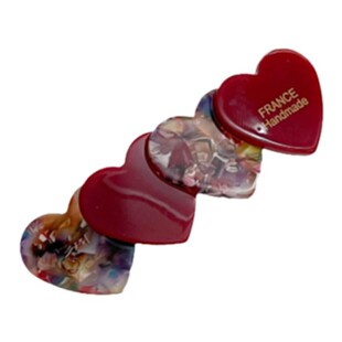 韩系温柔醋酸爱心小号弹簧夹半扎发短发夹子发量少马尾发夹小发卡