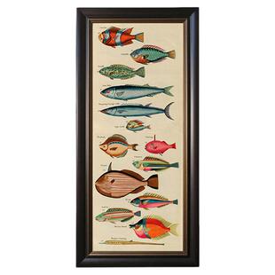 花鸟风景中古风挂墙画框实木字画水彩油画相框国中式国风复古相框