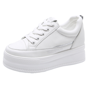 内增高女鞋厚底小白鞋女春秋百搭休闲小个子软底不累脚隐形增高鞋