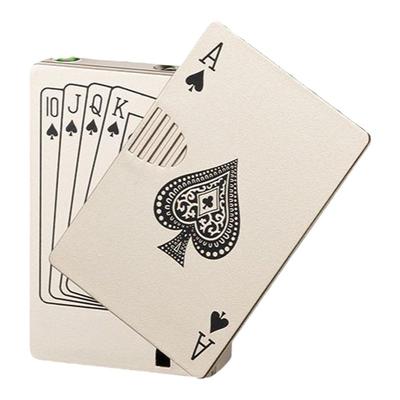 抖音同款扑克金属打火机防风