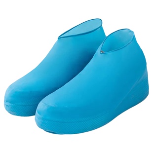 防水鞋套乳胶防滑雨鞋套加厚耐磨户外防雨男女雨靴套便携中筒靴套