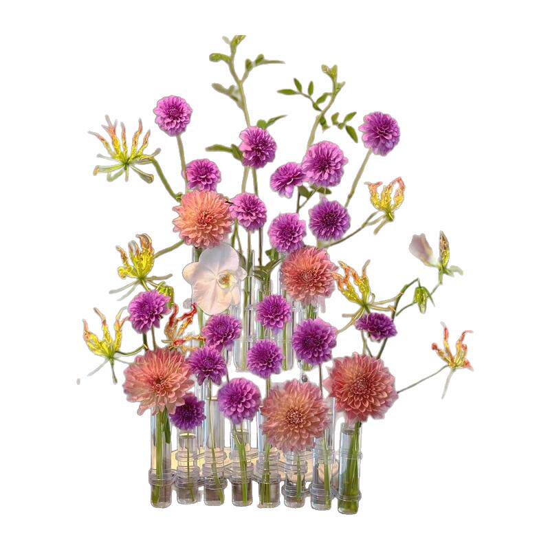 ins风花瓶玻璃透明水养插花
