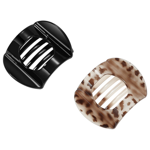 DODOGOGO高级豹纹弧形鲍鱼抓夹2025新款女后脑勺鸭嘴夹发饰头饰