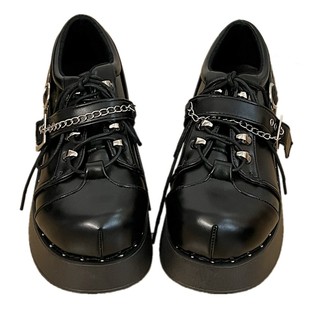 玛丽珍小皮鞋jk甜酷辣妹y2k亚文化朋克厚底鞋乐福哥特lolita鞋子