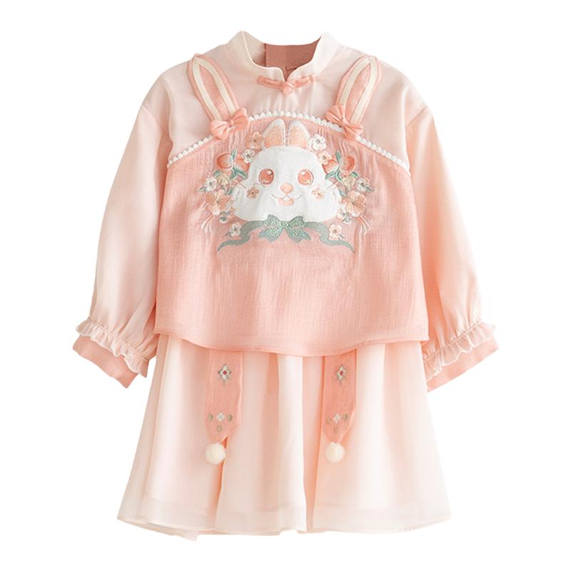 古风女童刺绣中国风汉服贝优可春