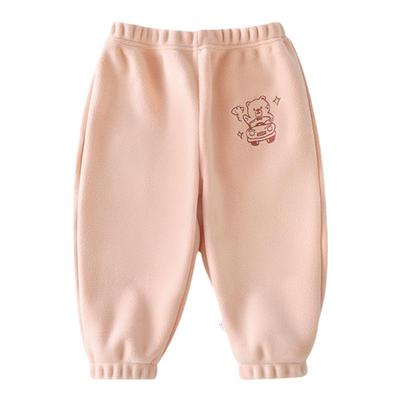 婴儿加绒裤子秋冬摇粒绒加厚保暖