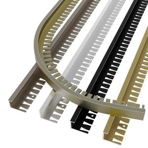 铝合金木地板收边条瓷砖压条极窄边门槛石收口条直角封边条包边条