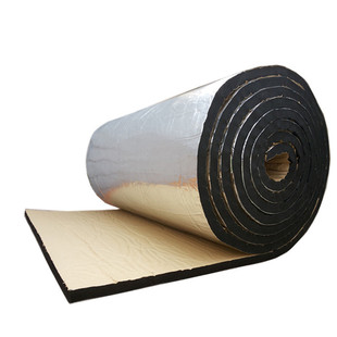 铝箔自粘橡塑板背胶阻燃隔音棉保温隔热棉房屋顶隔热防晒反光防水