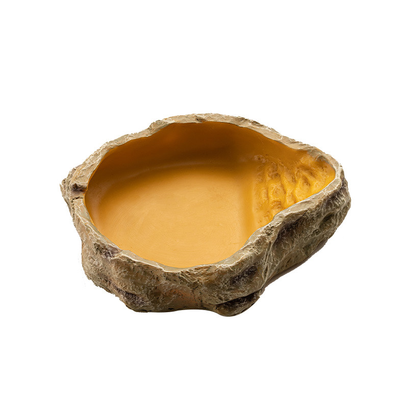 爬宠喝水盆仿真树桩食碗乌龟用品