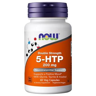 【自营】诺奥5-HTP双倍强度五羟色氨胶囊睡眠宝舒缓压力200mg60粒