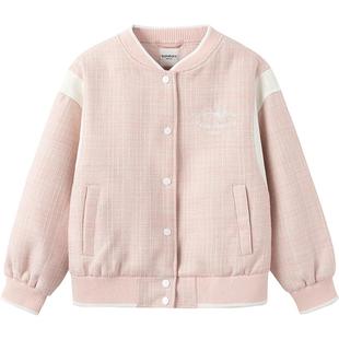 巴拉巴拉女童外套中大童棒球服春秋款童装儿童小香风上衣洋气休闲