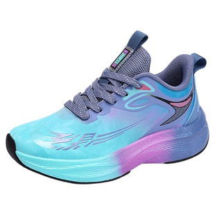 秋冬季运动鞋2025新款男鞋加绒二棉鞋大童初中学生皮面紫色跑步鞋