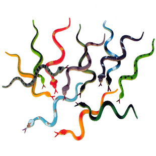 仿真可爱小蛇模型玩具两栖爬行动物软胶实心塑胶套装儿童认知礼物