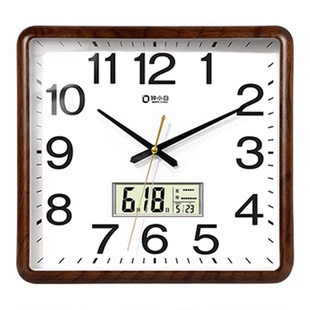 钟小白新中式钟表挂钟客厅2026新款轻奢高级感家用静音挂墙时钟