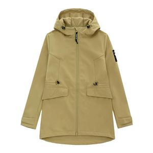 诺思山户外软壳衣女秋季防水防风中长风衣加绒保暖休闲外套3668