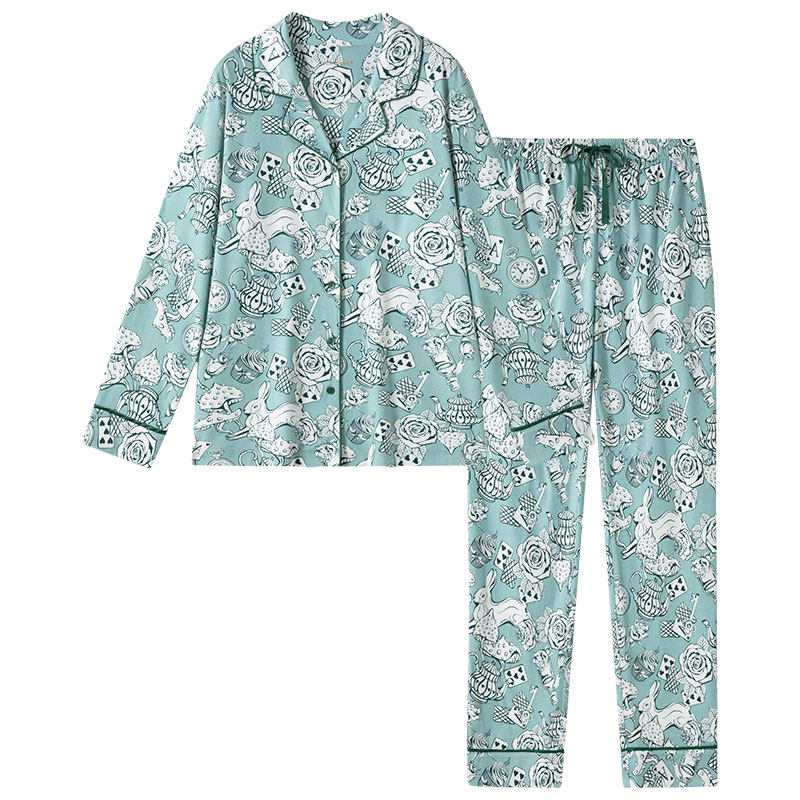 舒雅铂雅女士纯棉家居服套装