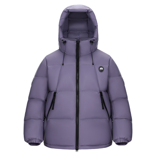 熊猫【暖噗噗】火山岩速暖羽绒服2025新款男女日常通勤面包服外套