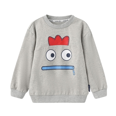 阿路和如新款卡通萌趣圆领卫衣