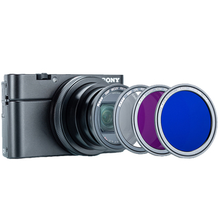 Kase卡色 卡片机滤镜适用于sony索尼黑卡7 RX100 M6 M7 ZV-1理光Gr3 UV镜cpl偏振镜nd减光镜黑柔数码相机配件