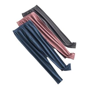 360g真德绒男士保暖裤加厚双面磨毛竖条秋裤发热秋冬无痕弹力大