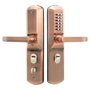 机械密码锁家用防盗门锁户外铁艺庭院门不锈钢门锁防火门密码防水