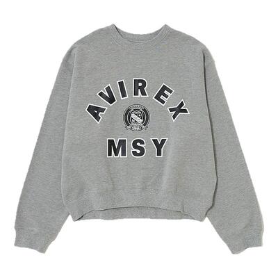 MOUSSY x AVIREX合作款 2026春季新品字母印花卫衣010IAF01-5631