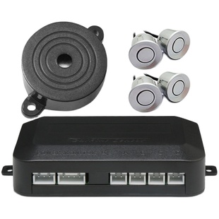 卡仕风12V通用汽车倒车雷达纯蜂鸣后置4探头倒车雷达蜂鸣报警器