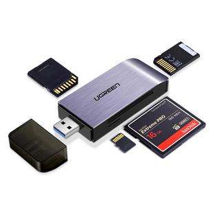 绿联相机读卡器usb3.0高速读取四合一多功能转换器sd/cf/tf/ms卡手机电脑行车记录仪内存通用单反摄影ccd储存