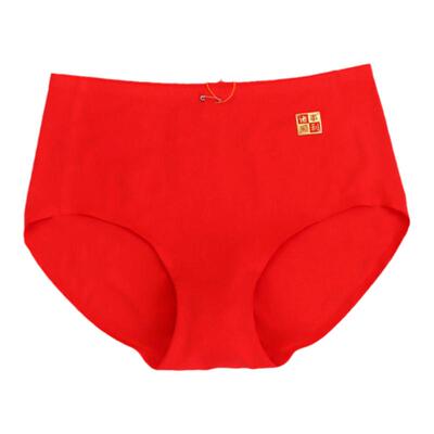 创雅诺本命年高腰莫代尔红色内裤