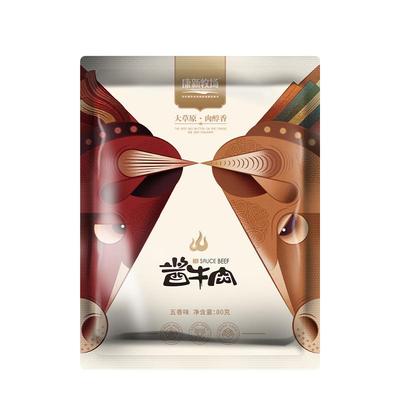 康新牧场酱牛肉干熟食真空