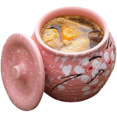 创意陶瓷带盖隔水炖锅家用汤盅