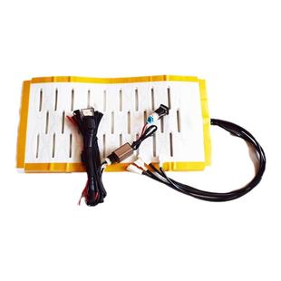 速腾迈腾宝来高尔夫7凌度探歌探岳碳纤维汽车座椅加热垫电热坐垫