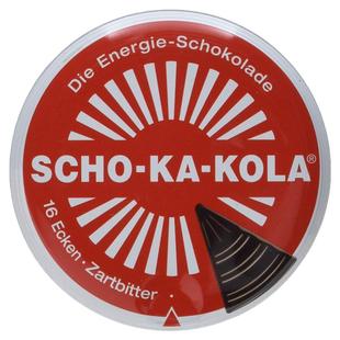 德国SCHO-KA-KOLA巧克力零食思嘉乐提神能量棒咖啡因巧克力铁盒装