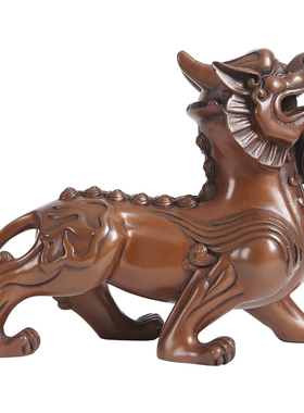 纯铜双角貔貅开业礼品摆件