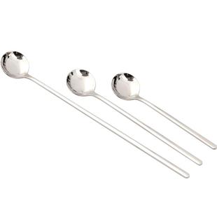 【小圆勺】304不锈钢咖啡勺马克杯搅拌茶匙牛奶粉可爱短长柄冰勺